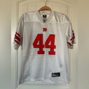 New York NY Giants Jersey Bradshaw 44 Reebok NFL Football White YOUTH XL 16-18